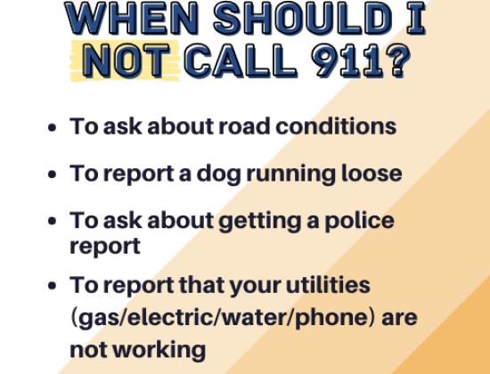 When should I not call 911