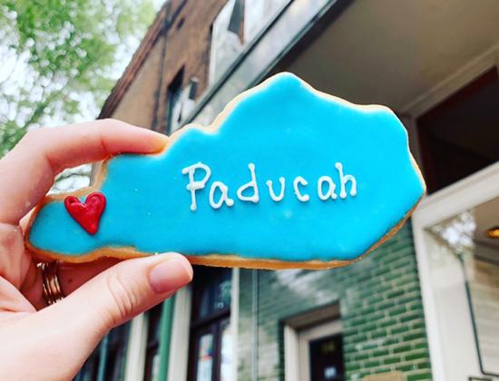 Paducah is located on the western end of Kentucky.